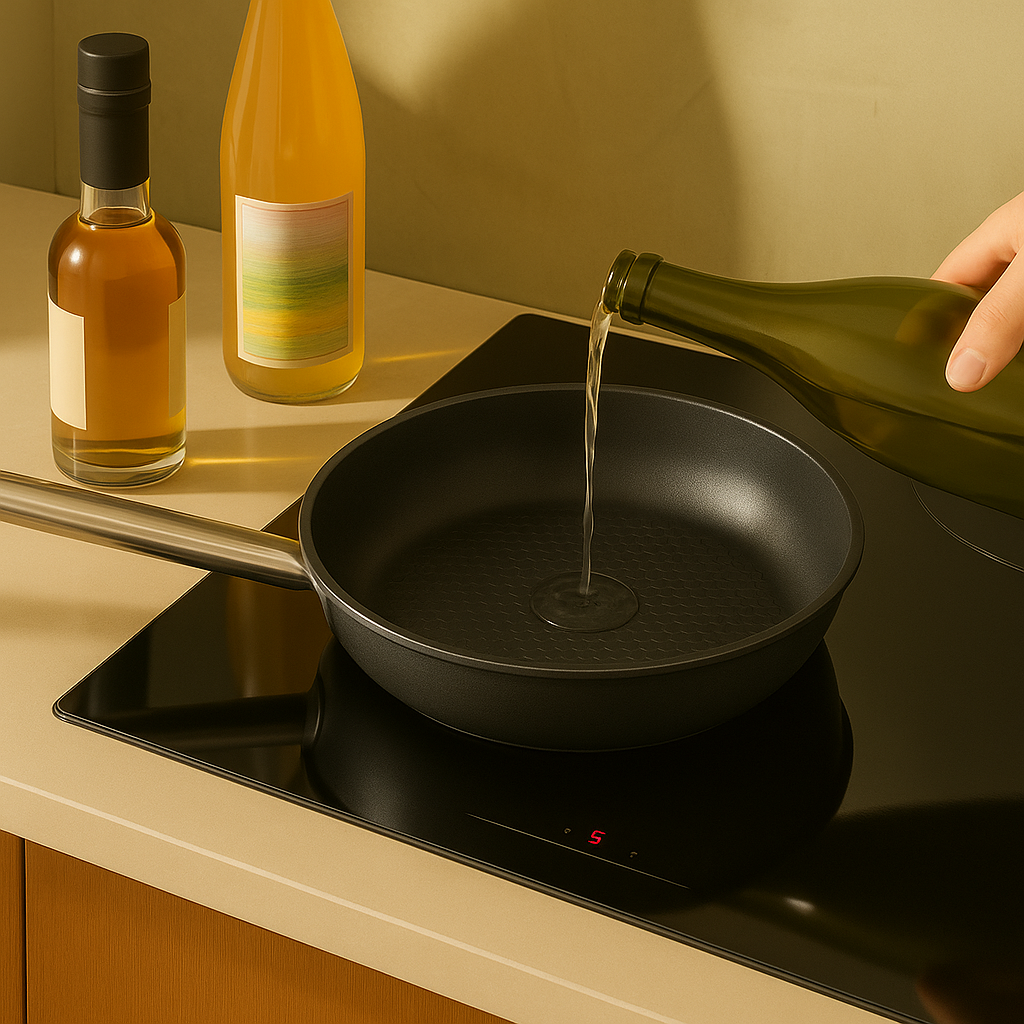 9.5" Stainless Steel Honeycomb Nonstick Pan – Durable, Scratch-Resistant Frying