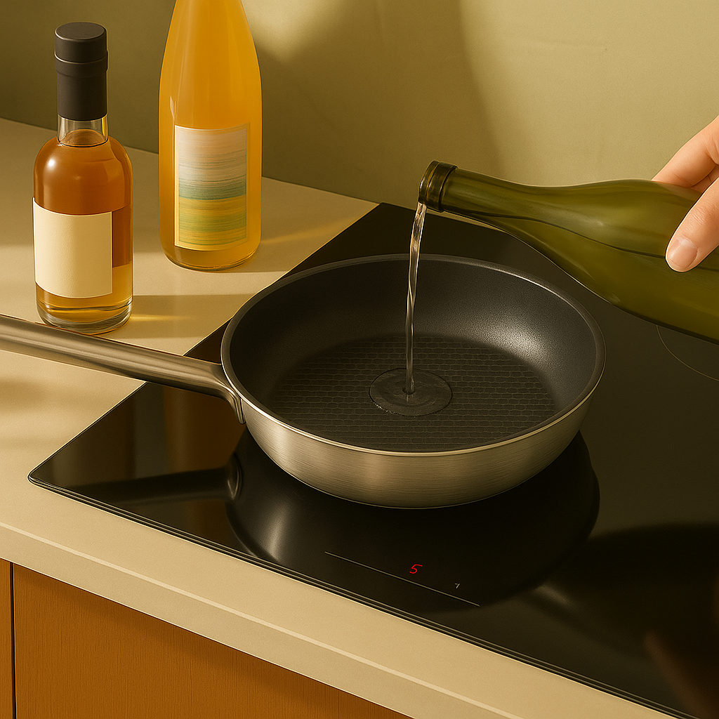 11" Stainless Steel Honeycomb Nonstick Pan – Durable, Scratch-Resistant Frying