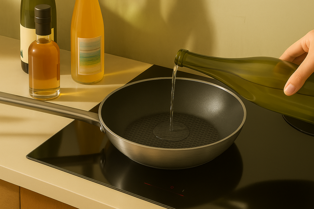 12" Stainless Steel Nonstick Honeycomb Wok Pan – Durable, Scratch Resistant