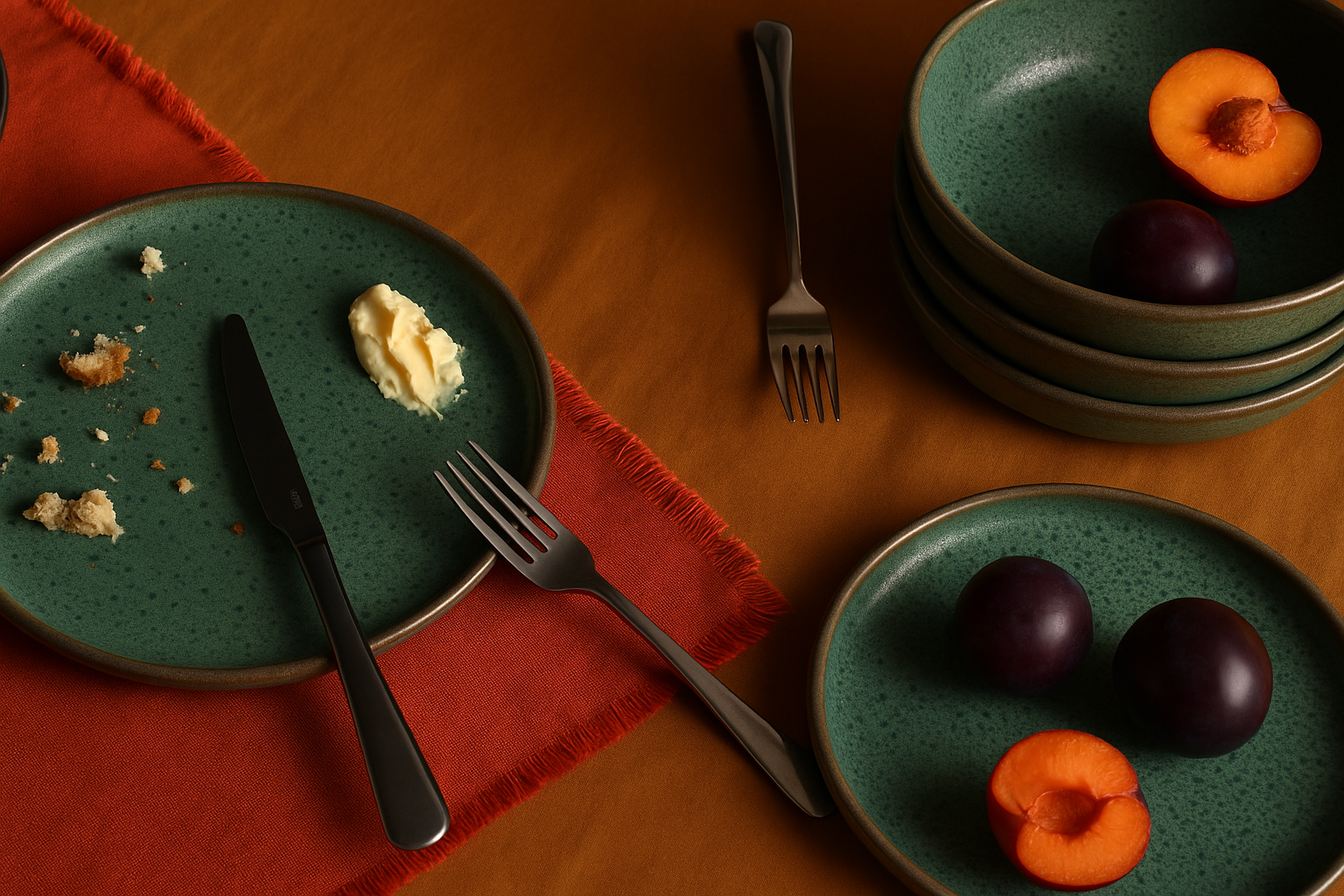 SOLID 12-Piece Stoneware Dinnerware Set