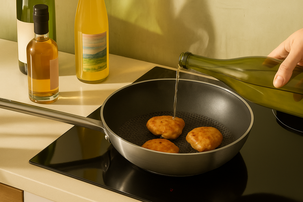 12" Stainless Steel Nonstick Honeycomb Wok Pan – Durable, Scratch Resistant