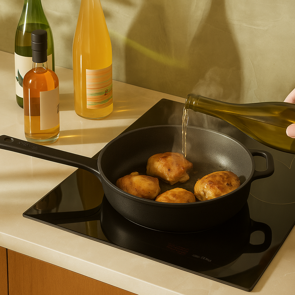 15-Piece Cast Aluminum Pot and Pan Set – Nonstick Cookware with Lids & Utensils