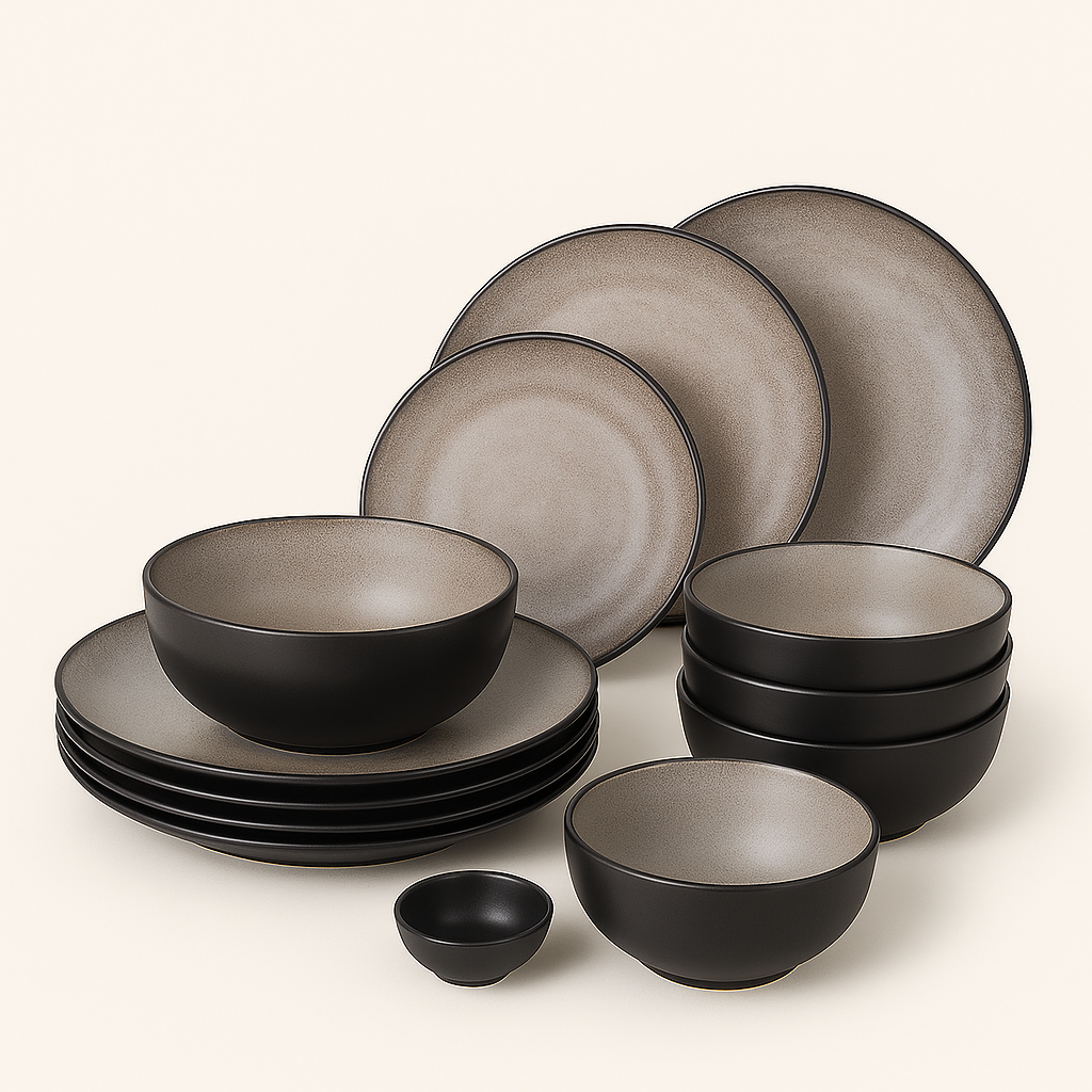 VIDA 12-Piece Porcelain Dinnerware Set