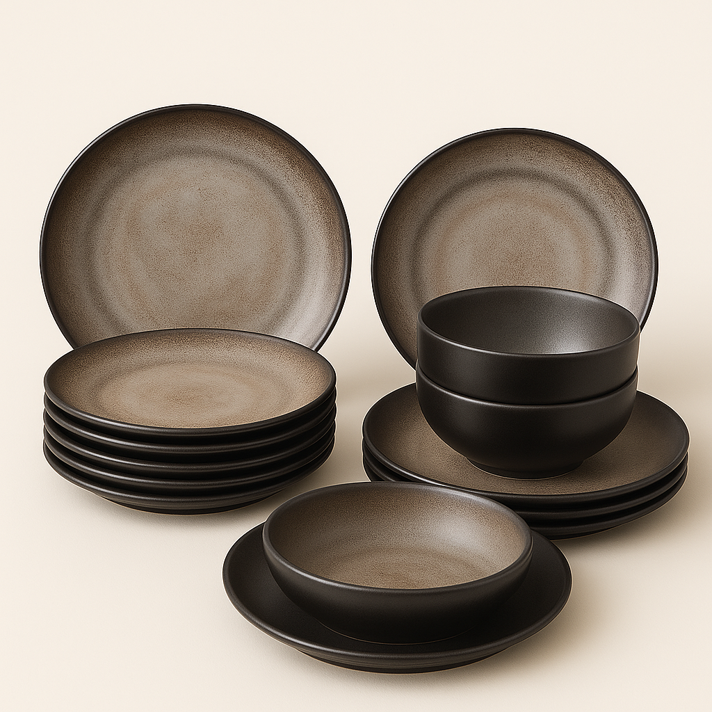 VIDA 12-Piece Porcelain Dinnerware Set