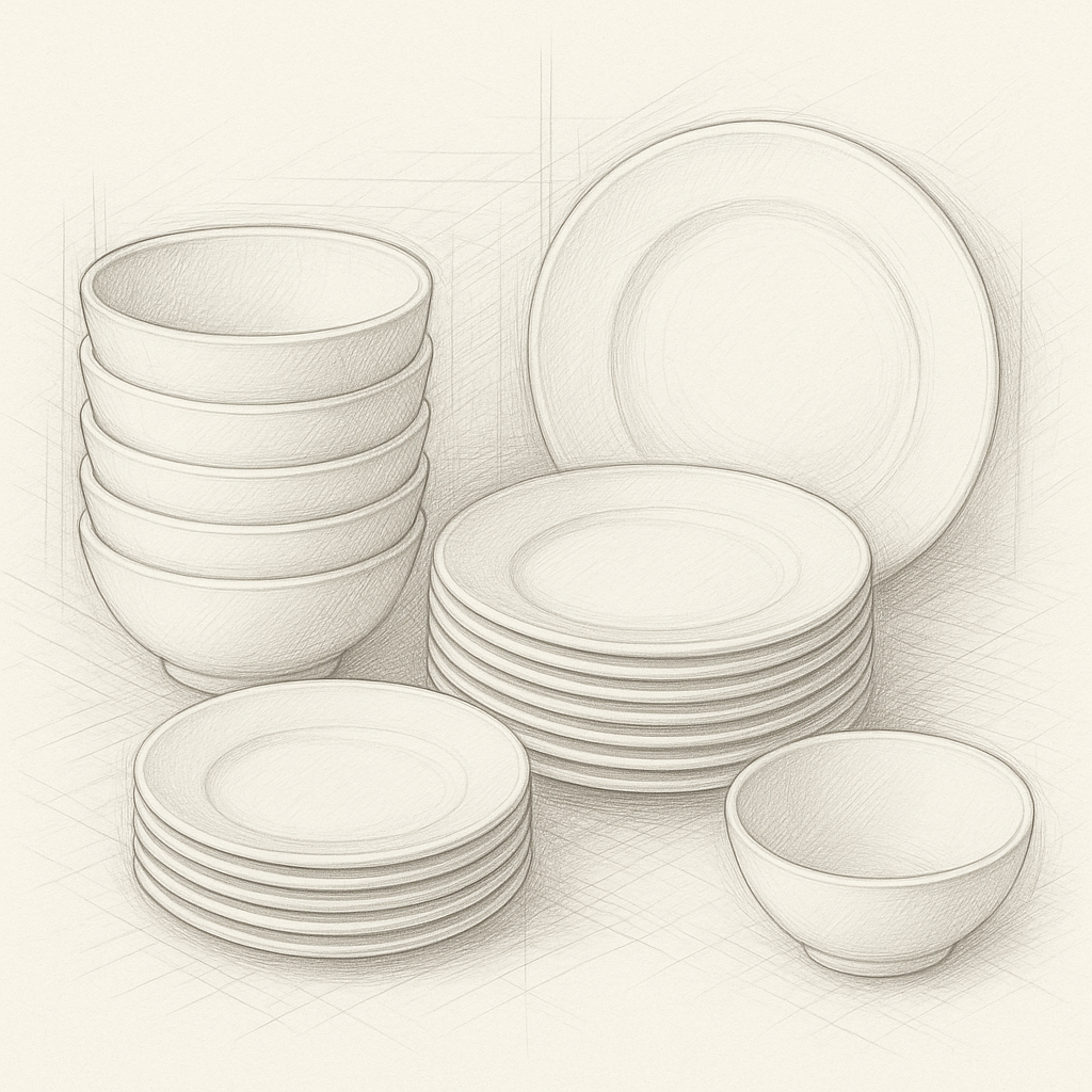 18-Piece Porcelain Dinnerware Set