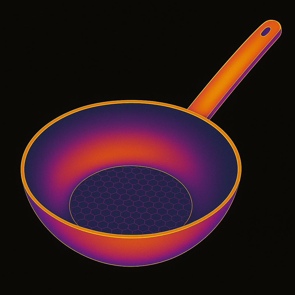 9.5" Stainless Steel Honeycomb Nonstick Pan – Durable, Scratch-Resistant Frying