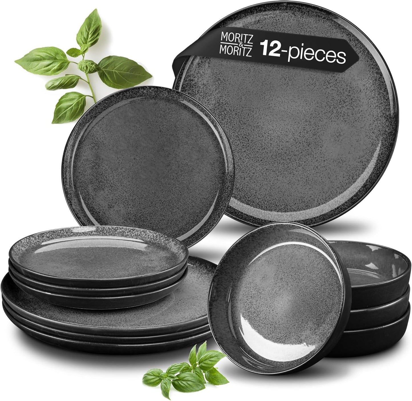 VIDA 12-piece Porcelain Dinnerware Set for 6